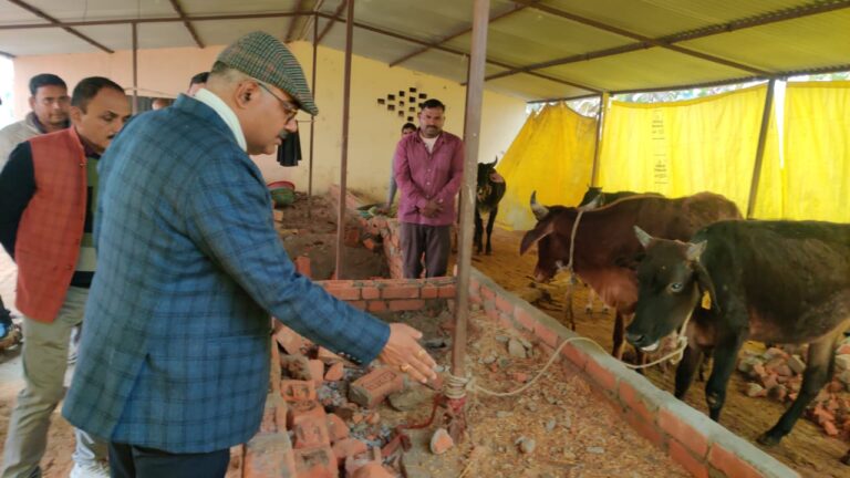 <em></img>निराश्रित गौ-आश्रय स्थल का निरीक्षण,मिली खामियां,बीडीओ, पंचायत सेक्रेटरी तथा टेक्निकल असिस्टेंट से होगी रिकवरी</em>