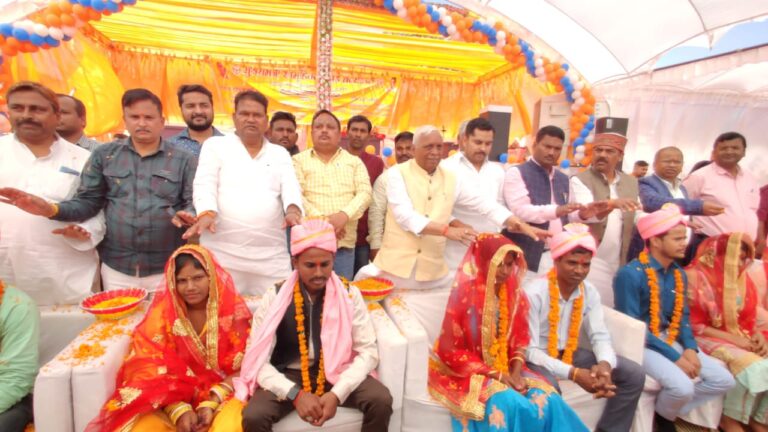 मुख्यमंत्री सामूहिक विवाह योजना:263 हिन्दू जोडो का वैदिक रीतियों से विवाह तथा 15 मुस्लिम जोड़ो का हुआ निकाह