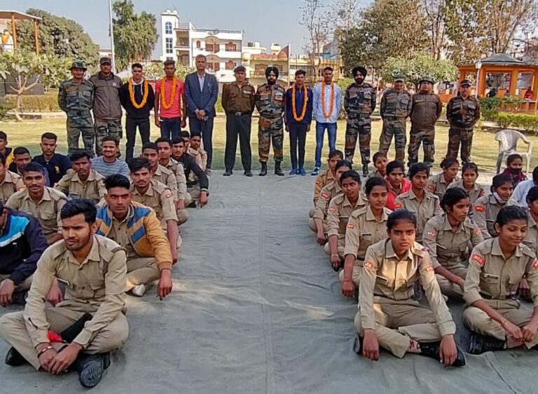 अग्निवीर में चयनित एनसीसी कैडेट्स हुए सम्मानित