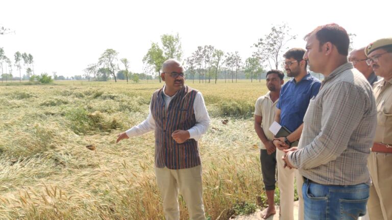 बारिश से फसलो के नुकसान की क्षतिपूर्ति हेतु प्रभावित क्षेत्रों में क्षति का आकलन करने के उद्देश्य से संयुक्त सर्वेक्षण हेतु समिति गठित